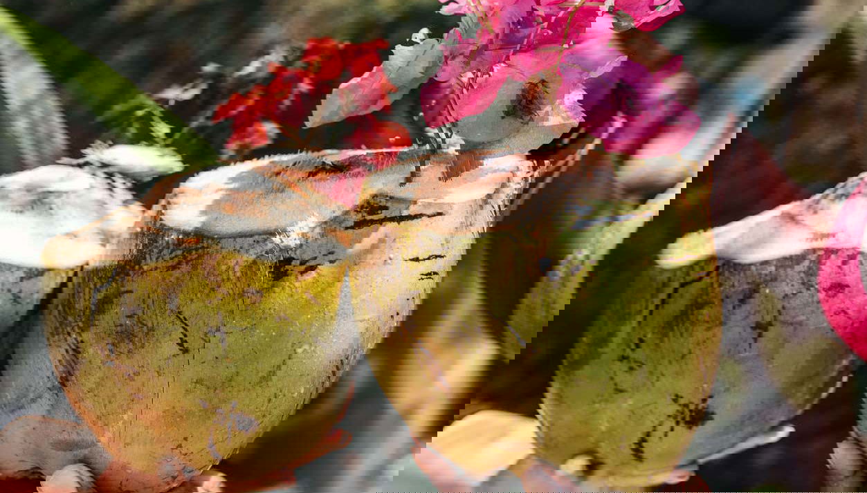 Un po' di acqua di cocco