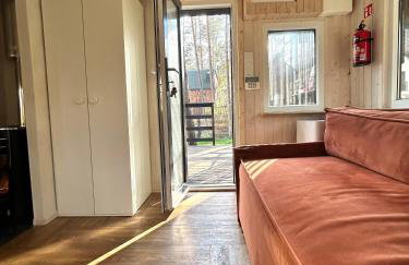 Domek lubiana180 SCANDI wśród drzew JACUZZI SAUNA KOMiNEK i TARAS na dachu jezioro Kaszuby Pieski tylko do 10kg za dodatkową opłatą - Foto 27