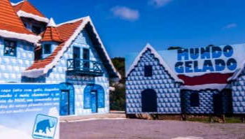 Ingresso do parque Mundo Gelado do Capitão