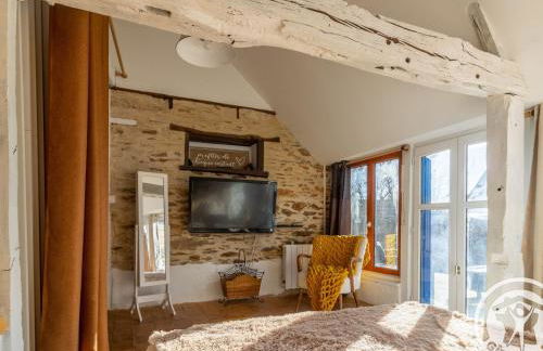 Charmante maison en Anjou Bleu, 2 pers, terrasse, poêle à bois, équipements bébé, cuisine équipée - FR-1-622-72 - Foto 7