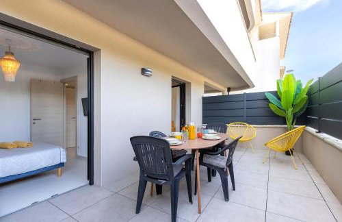 T2 SUN 3 étoiles- Plage & Commerces à 200m- Terrasse avec Barbecue- Résidence neuve avec Parking & Wifi - Foto 24