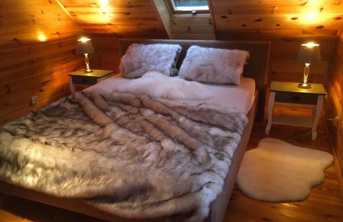 Deluxe Holiday Zdrojowa -Willa typu Alpejskiego w Borach Tucholskich-Całoroczna Balia z jacuzzi-Prywatny las i strumyk -Duża Wiata grillowa - Foto 21