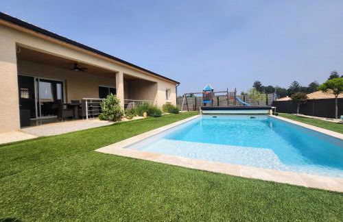 En Ardèche Villa de vacances l'Olympe climatisée avec sa piscine privée et chauffée - Foto 37