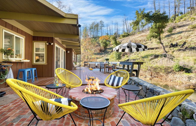 Sonoma Creek Haven Hot Tub, Firepit, Creekside Views Near Kenwood Wineries - Foto 3
