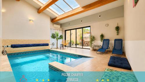 " L'Écrin de Lalie " Piscine chauffée - Clim - TV - Foto 1, sunbed
