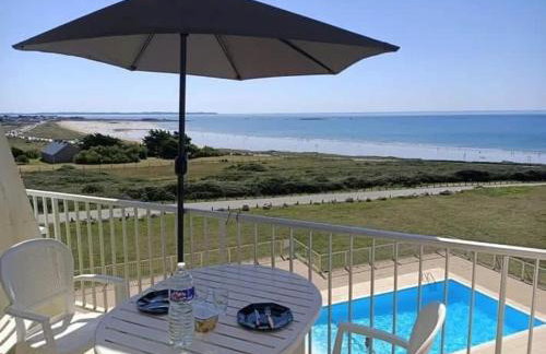 Vue mer panoramique, plage à pied, piscine chauffée - Photo 1