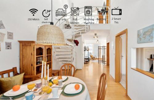 Gelbe Koffer - Vintage Maisonette in Neunkirchen - 2 separate Schlafzimmer - bis 4 Pers - Photo 1