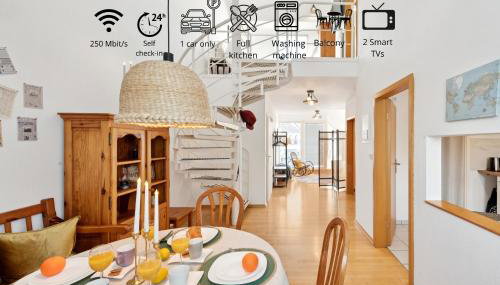 Gelbe Koffer - Vintage Maisonette in Neunkirchen - 2 separate Schlafzimmer - bis 4 Pers - Photo 1