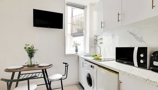 Studio in the Heart of the Marais - Foto 4, Cocina privada