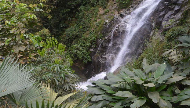 View of the Marinka waterfalls