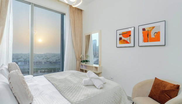 Whitesage - Chic Condo With Incredible Fountain and Sea View - Foto 4, Habitación