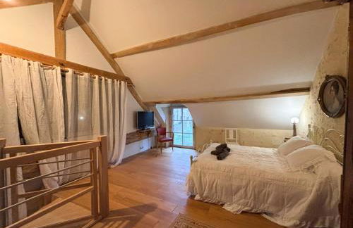 Manoir XV et Grange avec Piscine chauffée privée - Foto 45