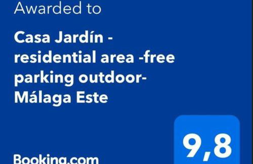 Casa Jardín - residential area -free parking outdoor- Málaga Este - Foto 24