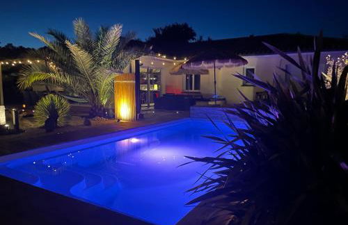 Villa de charme avec piscine privée et clim 8 pers près du lac de Parentis - Foto 22