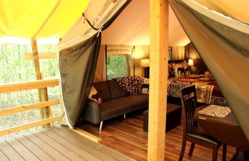 African-Themed Safari Tent for Glamping in West Virginia - Foto 8