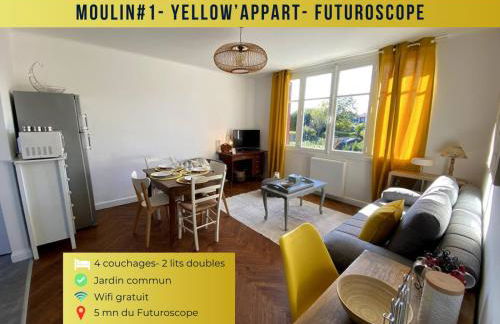 Moulin#1-Yellow'appart - Futuroscope-Jardin & Parking - Foto 1