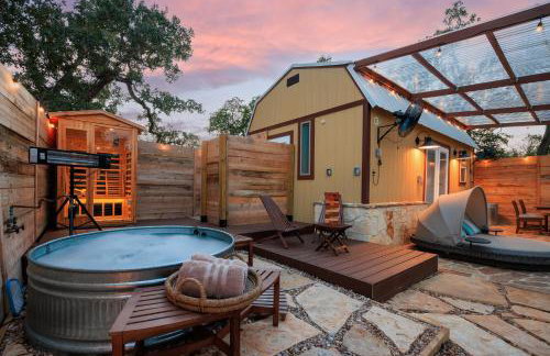 Romantic Tiny Luxury Retreat w heated pool, sauna n outdoor shower in Wimberley 10 acres - Foto 46