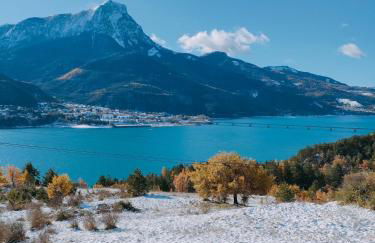 La Maison du Plongeoir 14 pers grande terrasse vue lac de Serre Ponçon - Foto 4