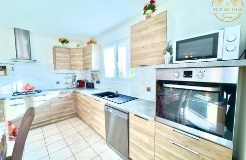 Villa Les Lauriers -3 Chambres, Climatisation, Terrasse, Jardin, BBQ & Plancha- SUDSEJOURCONCIERGERIE - Foto 6