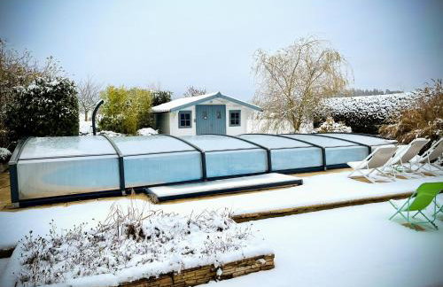 Villa 200m2 avec PISCINE chauffée & SPA & sauna & kota-grill - Foto 46