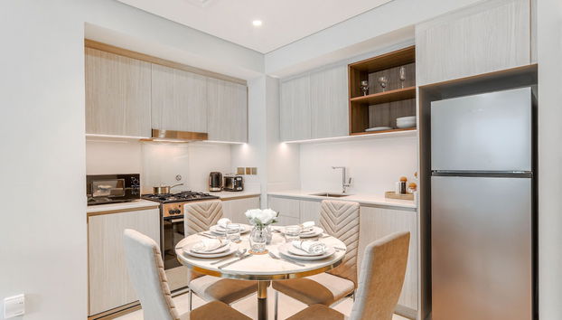 Manzil - 1BR | Creek Beach | Lagoon Access - Foto 5, Cocina privada