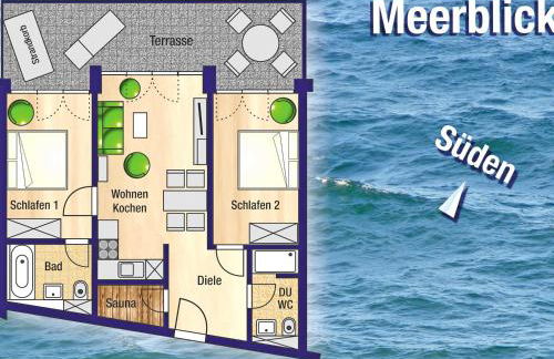 Ostseeresidenz Sassnitz - WG 7 mit Sauna, Terrasse, Meerblick - Foto 29