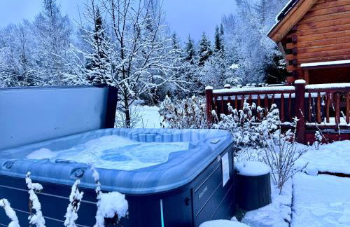 BC Log cabin with private beach river fire pit AC wifi onsite trails ski slope views - Foto 17