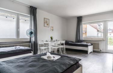 Voll ausgestattete Apartments mit Einzelbetten - Küche - WLAN - PKW-Parkplatz - Foto 10