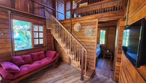 Bangalôs no paraíso, em meio à natureza, a 5 min da praia - Foto 3