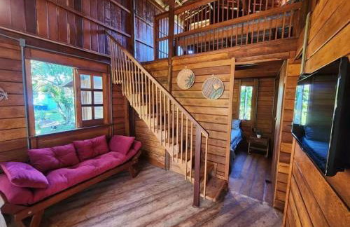 Bangalôs no paraíso, em meio à natureza, a 5 min da praia - Foto 3