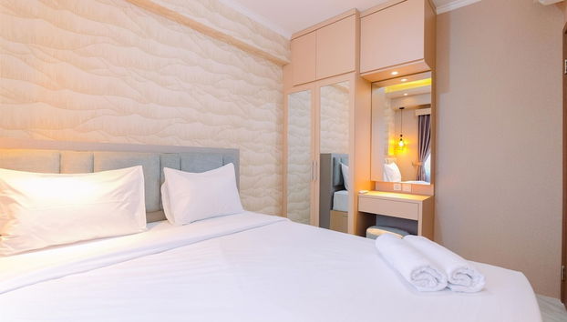 Serene Designed 2BR at Podomoro Golf View Apartment - Photo 5, Chambre