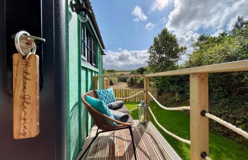 Luxury Shepherds Hut With Wood Fired Hot Tub - Foto 9