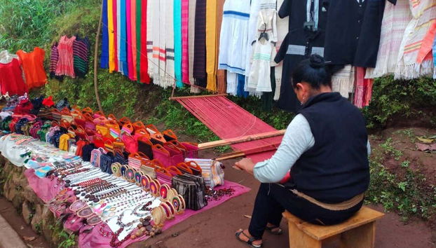 Visitando un taller de telar de cintura