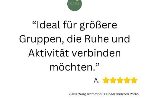 Altkreut Festenhof, Linde und Kastanie, 2 große FeWos für Gruppen bis 19 Personen ruhig und naturnah, 60 Min von München - Foto 21