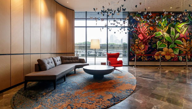 Zona de estar del vestíbulo