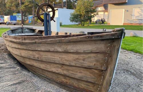 Modernes Reetdach-Ostseeferienhaus Bella Mare, Insel Usedom mit Sauna, Kamin & Sonnenterrasse - Foto 13