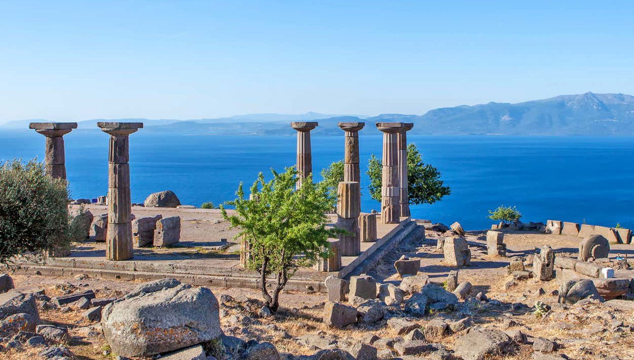 Columnas de la antigua ciudad de Troya