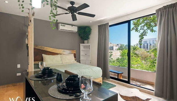 Cozy Great Located Studio W/amazing View - Foto 5, Habitación