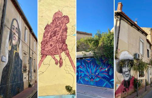 NOUVEAU - Jungle Montpeul - Clim - Wifi fibre - Netflix - 5' du centre et gare - Parking - Loggia - 15' des plages - Foto 17