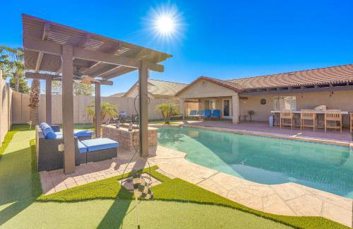 Putting Green, Pool and Spa! San Tan Valley Escape - Foto 37