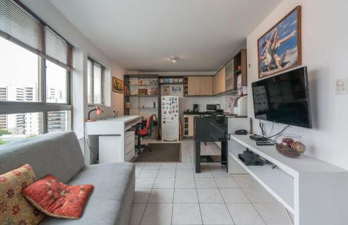 Ótimo Flat Bairro da Jaqueira Recife até 3 pessoas O Coração Verde da Cidade PBO902 - Foto 1