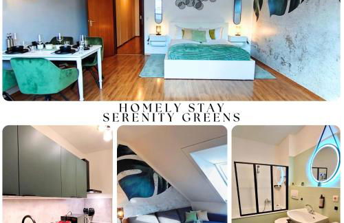 HOMELY STAY Serenity Greens - Stylisch Studio-Apartment with kitchen - 15 min from Central Station-pet friendly - Foto 1
