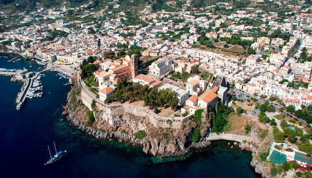 Vista aérea de la isla Lípari