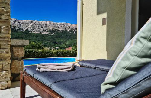 Villa Planina - Idyllisches Ferienhaus mit Pool und Meerblick in Baška - Idyllic Mountain Villa with Pool and Sea View in Baška - Krk - Foto 14