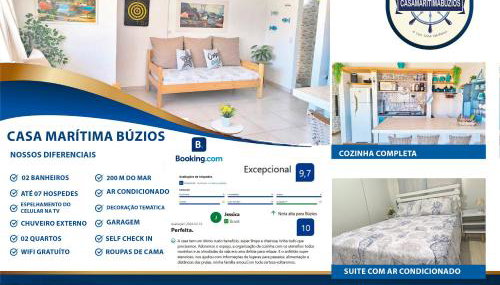Casa Marítima Búzios- 200mt da Praia Piso Superior - Foto 3