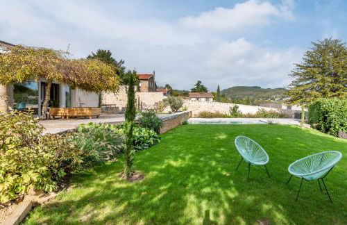 Les Pierres Sèches - house with pool and open view near the village - Photo 37