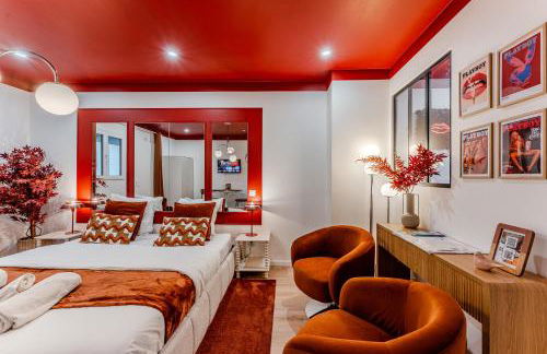 L'Écrin Rouge Escapade Romantique et Balnéo Privé - Foto 15