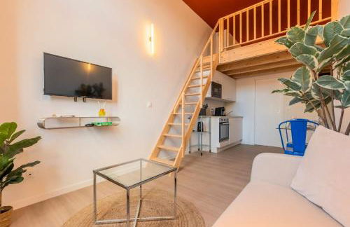 Studio pour deux en mezzanine avec petit balcon - Foto 11