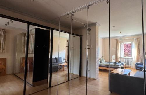 Lautertal Panorama-Suite - Kingsize-Bett & Badewanne & Dusche - Raucherbereich vor überdachten Terrasse - Rosengarten - Parkplätze 15m entfernt- Naturschutzgebiet vor Haustüre - sehr ruhige Gegend - Self-Checkin - 45qm2 - Foto 7