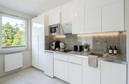 Deluxe Suite, 150 meters to Beach, Large Balcony, Parking, Lift, Porta Mare Leśne Tarasy - Foto 6